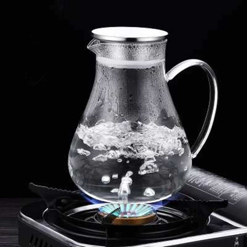Glass Cold Water Pitcher, Home Set Tea and Coffee Pot Mimarta