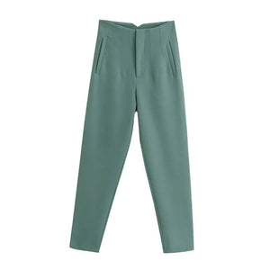 Chic Office Lady Straight Pants Rieworkes