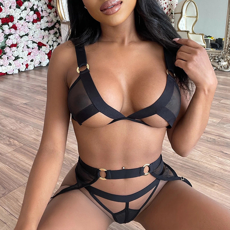 2024 Women's Sheer Lace Lingerie Set (3 Pieces) Mimarta