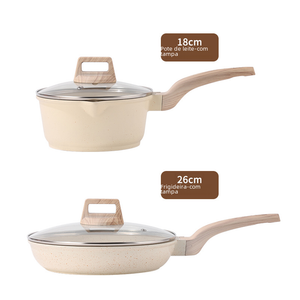 Non-Stick Stone Cookware Set - 4 Pieces for Home Use Mimarta