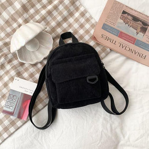 Women’s Corduroy Mini Backpack Mimarta
