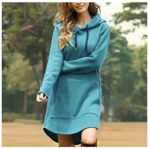 Solid Color Long Sleeve Hoodie Rieworkes