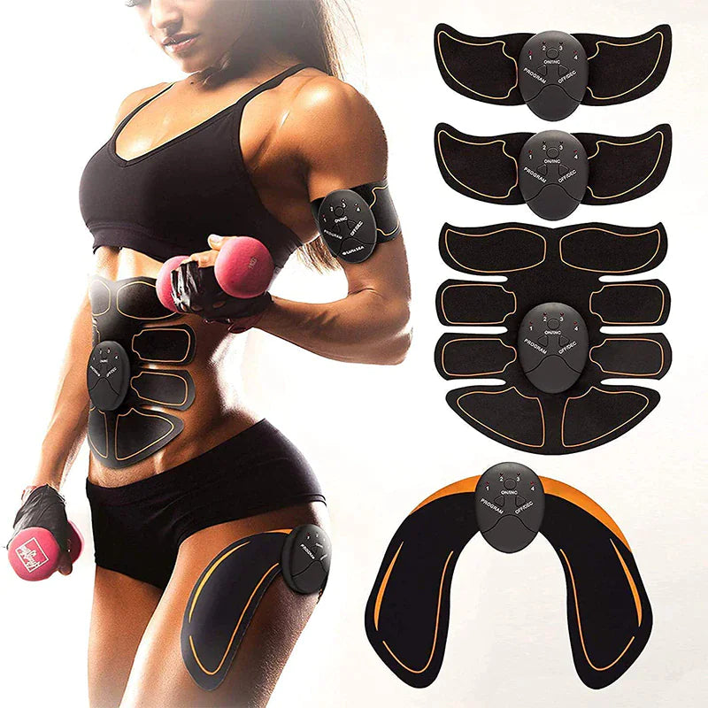 EMS Abdominal Muscle Toning Trainer ABS Stimulator Toner Fitness Binder Gym Belt Rieworkes