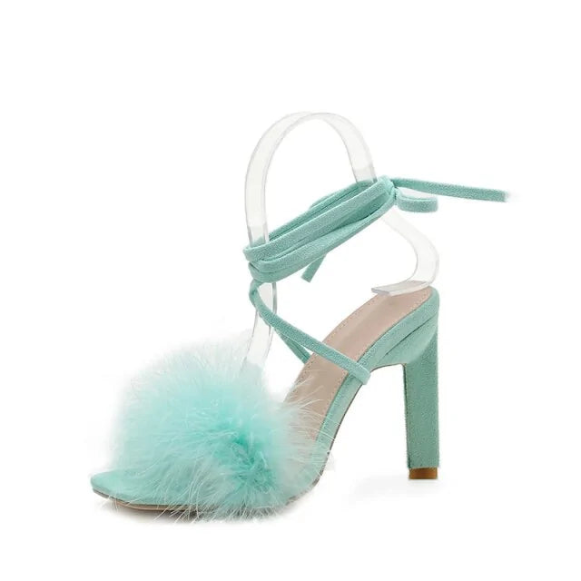 Feather Women High Heels Rieworkes