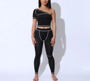 Fashionable Spring Summer Two-Piece Yoga Set Mimarta
