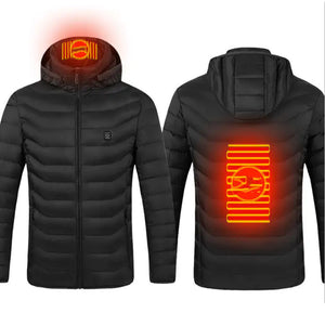 New Heated Jacket Coat USB Electric Jacket Cotton Coat Heater Thermal Clothing Heating Vest Men's Clothes Winter Mimarta