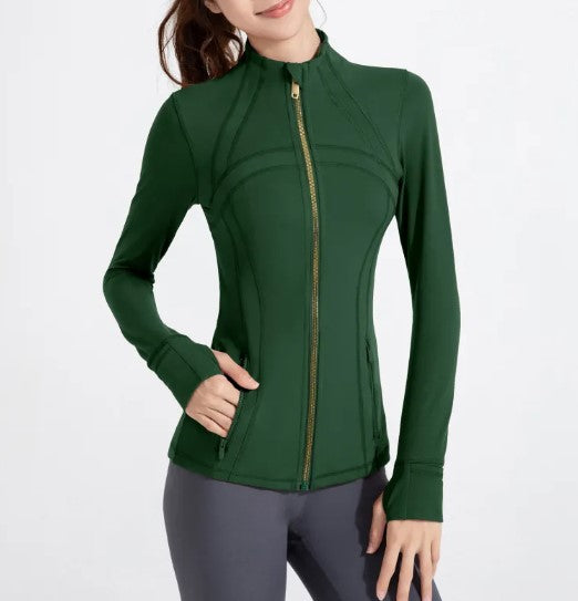 Workout Long Sleeve Zipper Jacket Mimarta