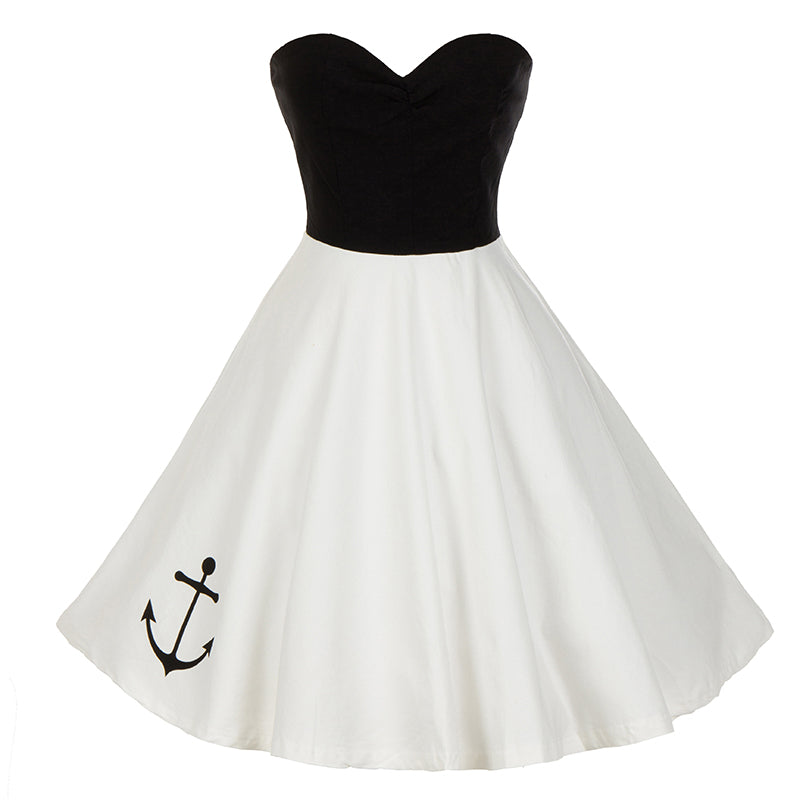 Vintage Elegant Strapless A-Line Dress for Women Mimarta