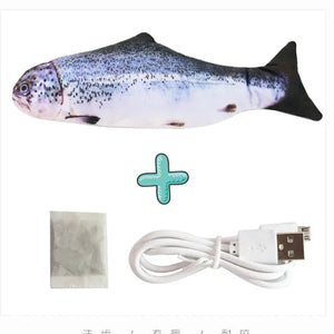 Cats USB Charger Interactive Toy Fish Rieworkes