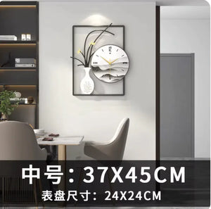 Modern Chinese Style Wall Clock - Luxury, Simple, and Creative for Living Room Rieworkes