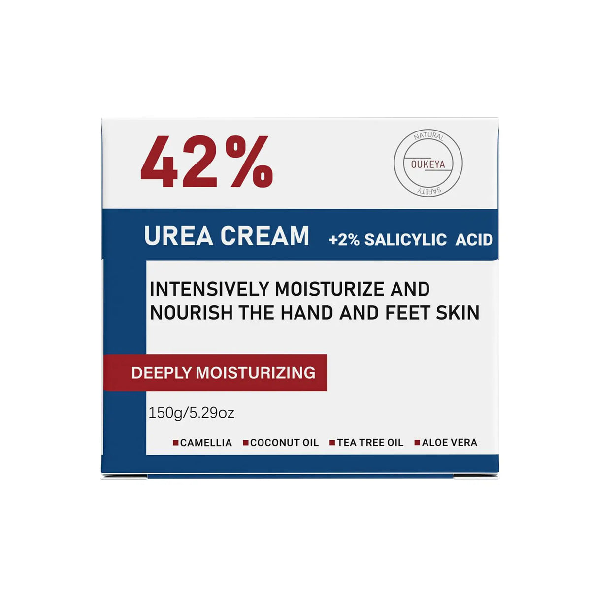 Urea Cream 42% plus Salicylic Acid 2% Net 5.29 Oz for Dry Cracked Feet, Heels, Knees, Elbows, Hands Repair Treatment. Moisturizes and Removes Corns, Calluses, Dead Skin, and Softens Toenails 5.29 Ounce(Pack of 2) Rieworkes