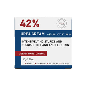 Urea Cream 42% plus Salicylic Acid 2% Net 5.29 Oz for Dry Cracked Feet, Heels, Knees, Elbows, Hands Repair Treatment. Moisturizes and Removes Corns, Calluses, Dead Skin, and Softens Toenails 5.29 Ounce(Pack of 2) Rieworkes