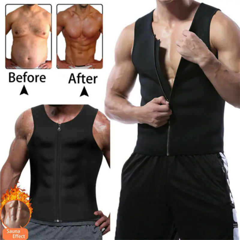 Men's Neoprene Waist Trainer Vest for Weight Loss Mimarta