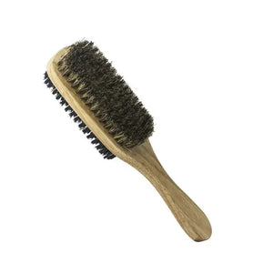 Men Boar Bristle Wooden Hair Brush Rieworkes