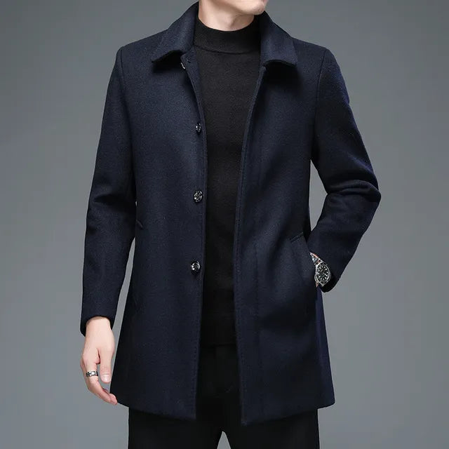 Business Woolen Overcoat Jacket Rieworkes