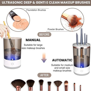 Automatic Brush Cleaner Electric Makeup Brush Cleaning Machine Fast Clean Dryer Rieworkes