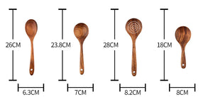Handmade Teak Utensils Rieworkes