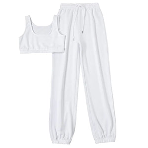 2023 Women's Casual Two-Piece Crop Top and Pants Set Mimarta
