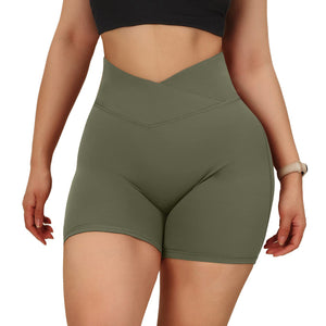 Women's High Waist Peach Hip Yoga Shorts Mimarta