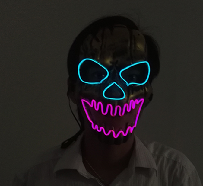 LED Light-Up Mask - Glow in the Dark (LED Mask) Mimarta