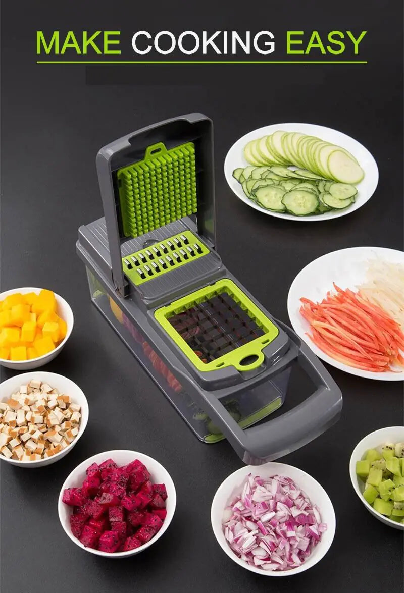 15-In-1 Vegetable Fruit Chopper Cutter Food Onion Veggie Dicer Slicer Kitchen Mimarta