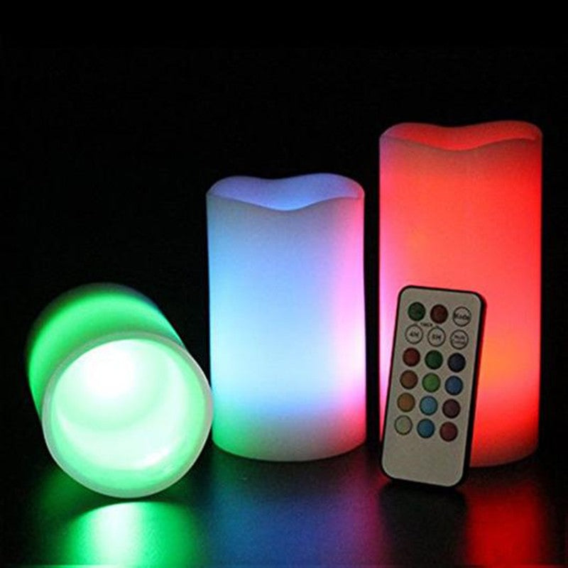 Remote Control Color Changing Plastic Candles Mimarta