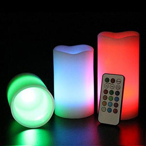 Remote Control Color Changing Plastic Candles Mimarta