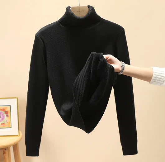 Women Turtleneck Autumn Winter Sweater Rieworkes