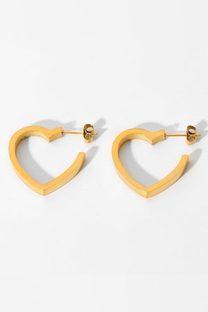 Heart Shape Hoop Earrings Mimarta