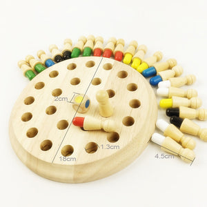 Wooden Memory Chess Puzzle Toy Mimarta