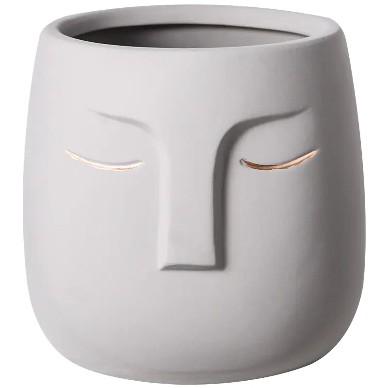 Ceramic Face Living Room Vase Rieworkes