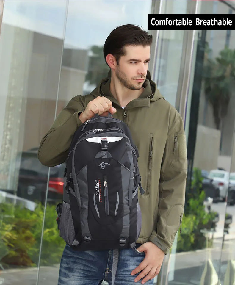 40L Men Women Travel Backpack Rucksack Camping Laptop Hiking School Book Bag USA Rieworkes
