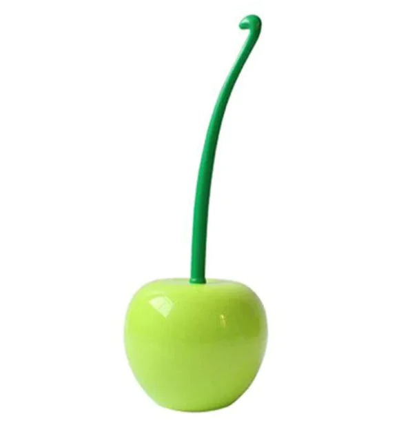 Cherry Toilet Brush Set - Plastic Cleaning Tool (One Set) Rieworkes