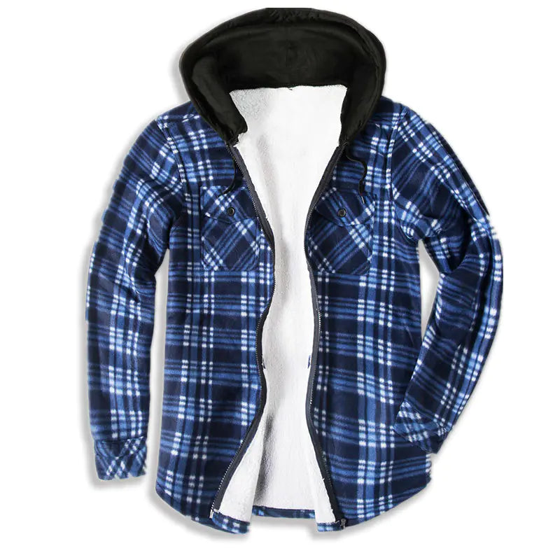 Thermal Fleece-Lined Men's Shirt Jacket Mimarta