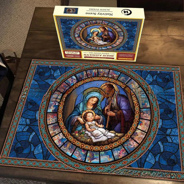 Nativity Scene Jigsaw Puzzle Advent Calendar Game Mimarta