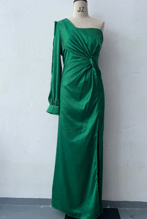 Women's Cinched Waist Slim-Fit Evening Dress Rieworkes