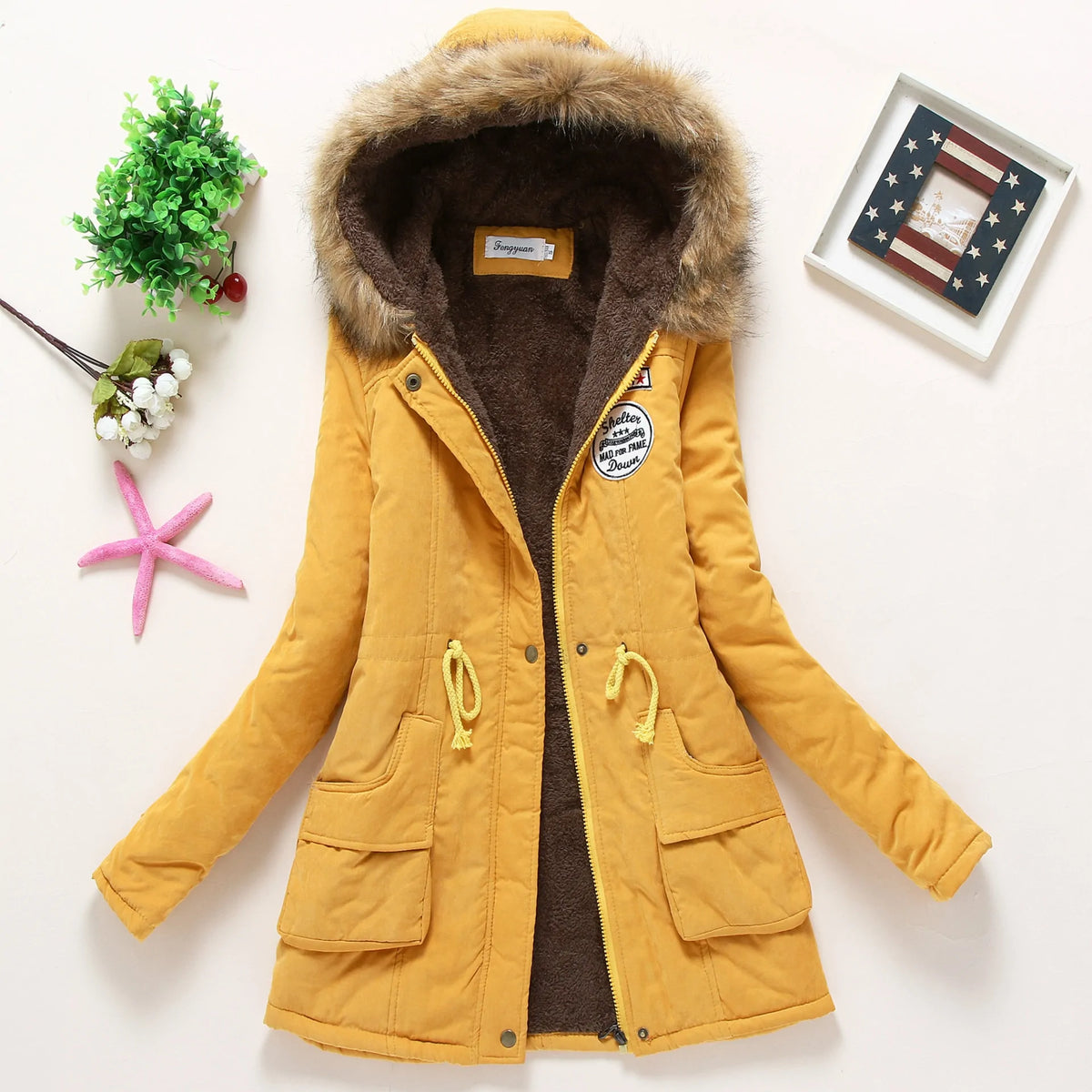 Women's Preppy Style Winter Coat Rieworkes
