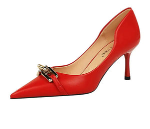 Buckled Chain High Heels Rieworkes