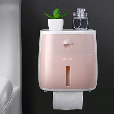 Tissue Box and Bathroom Storage Organizer Shelf Mimarta