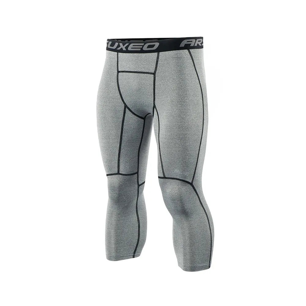 ARSUXEO Men's Compression Running Tights: Gym &amp; Yoga Sportswear Rieworkes