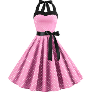 Vintage Polka Dot Strapless Maxi Dress for Women Mimarta