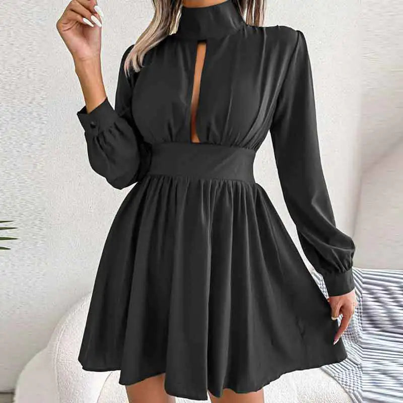 2023 Spring New Women's Elegant Solid Color Dress Mimarta