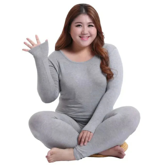 Women's Fleece and Plush Underwear Set for Winter Mimarta