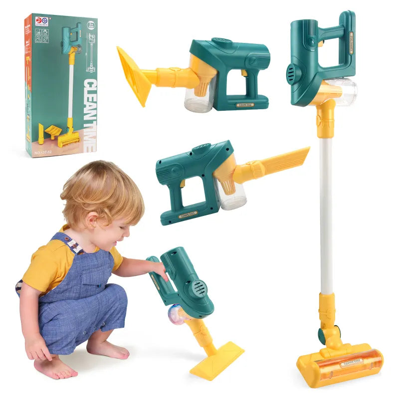 Children Play House Cleaning Vacuum Cleaner Toys Rieworkes
