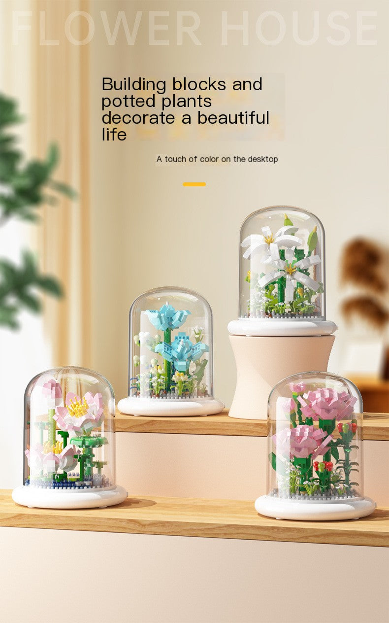 Eternal Flower Bouquet Sunflower Building Block Set Mimarta