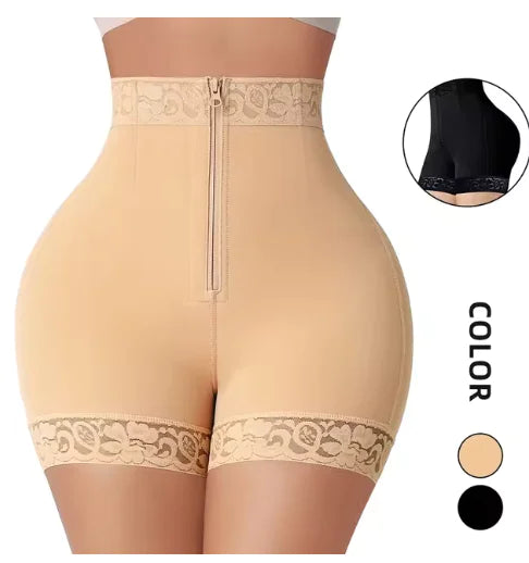 High-Waisted Zipper Shapewear with Butt Lifter Rieworkes