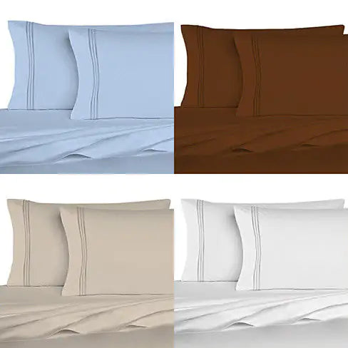 The Good Living Super Cool Micro Fiber Bed Sheets Set of 6 Rieworkes