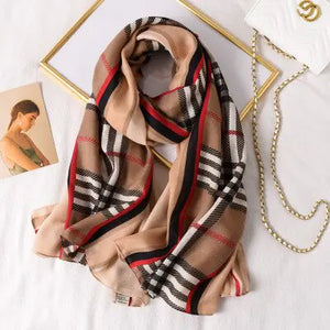 Plaid Scarf for Women Rieworkes