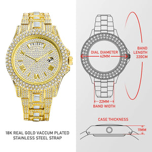 Men's Luxury Crystal Watches Rieworkes