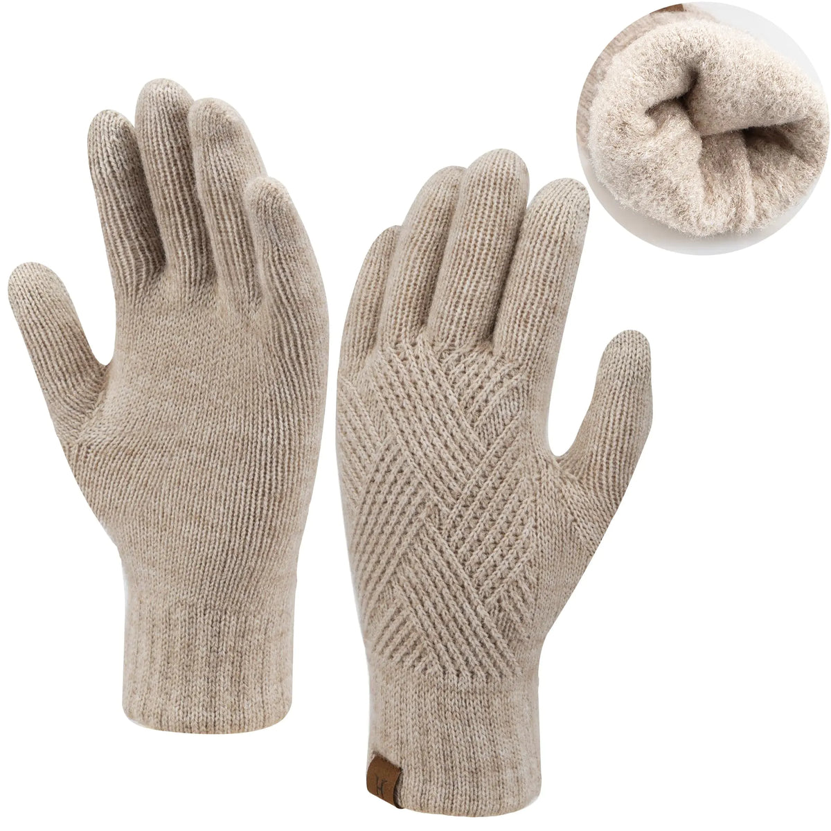 FZ FANTASTIC ZONE Women Winter Warm Knit Touchscreen Gloves Cold Weather with Thermal Fleece Lined Mimarta